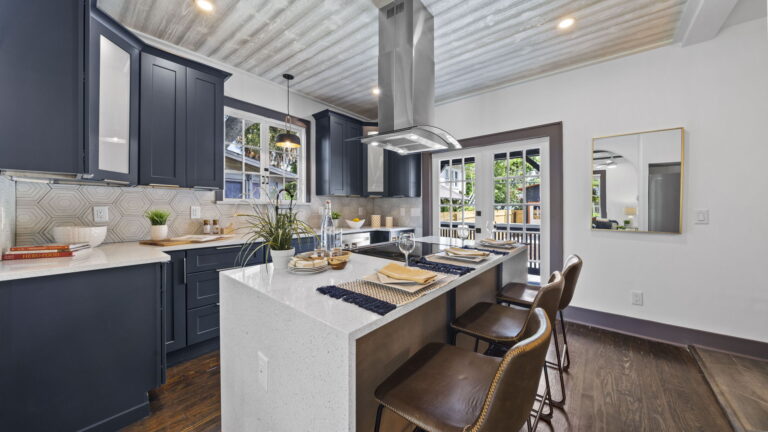 real estate photography of a modern kitchen in tampa